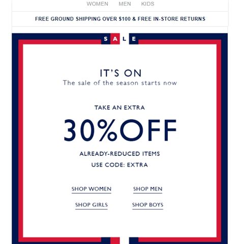 tommy hilfiger promotional code